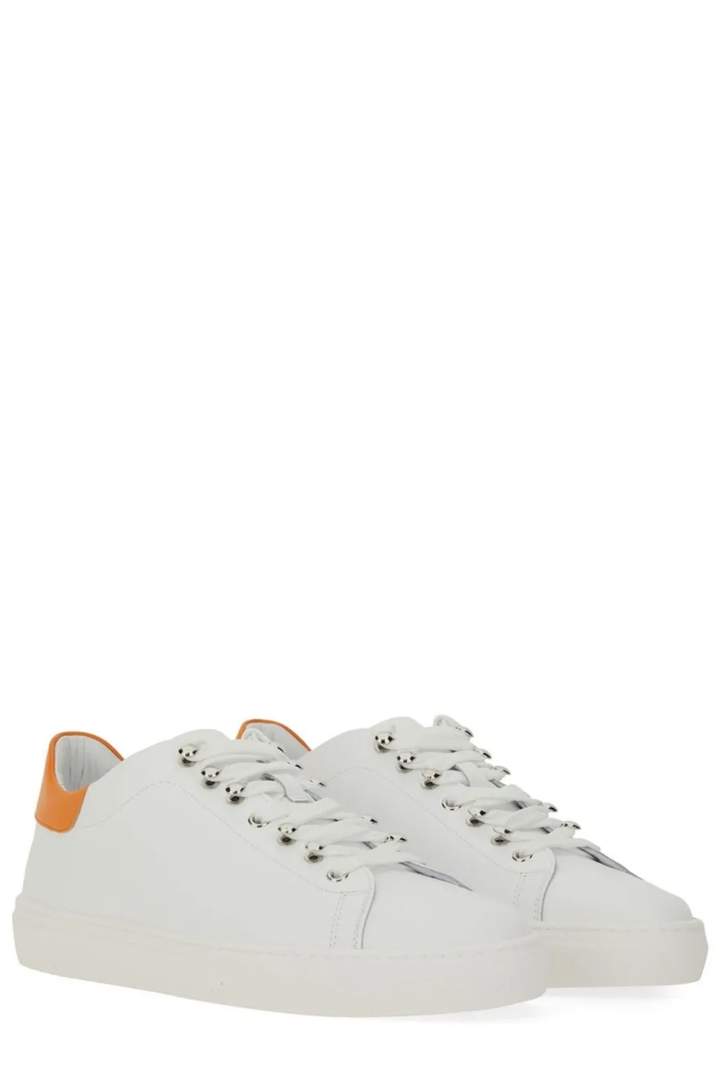 Moschino Round Toe Low-Top Sneakers