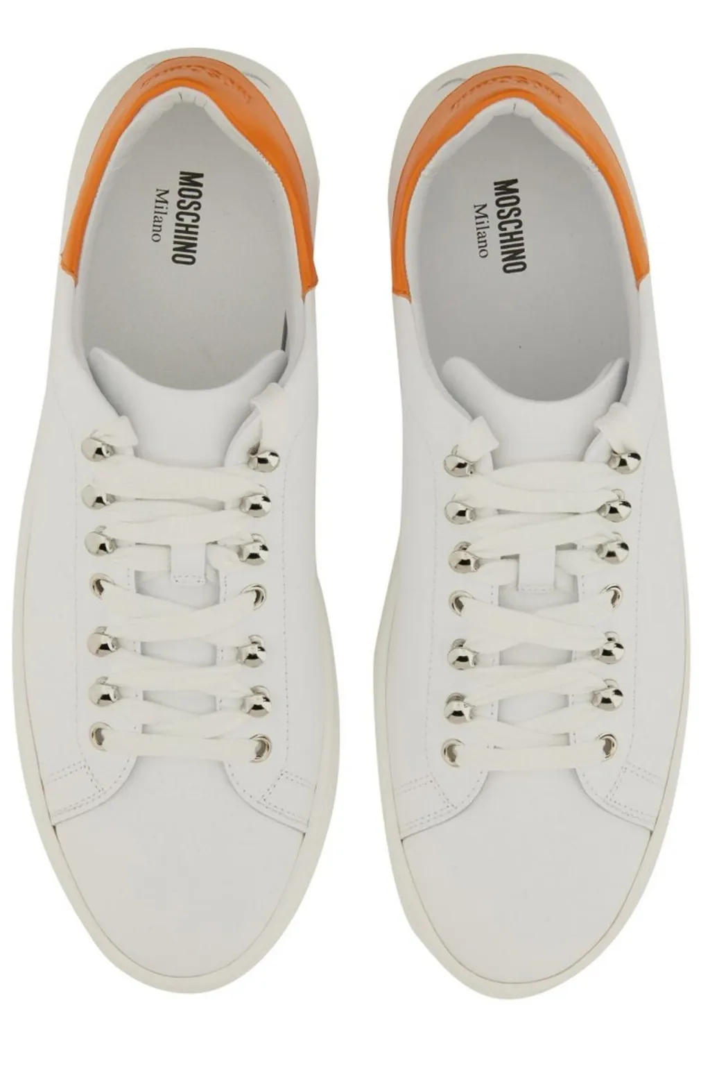Moschino Round Toe Low-Top Sneakers