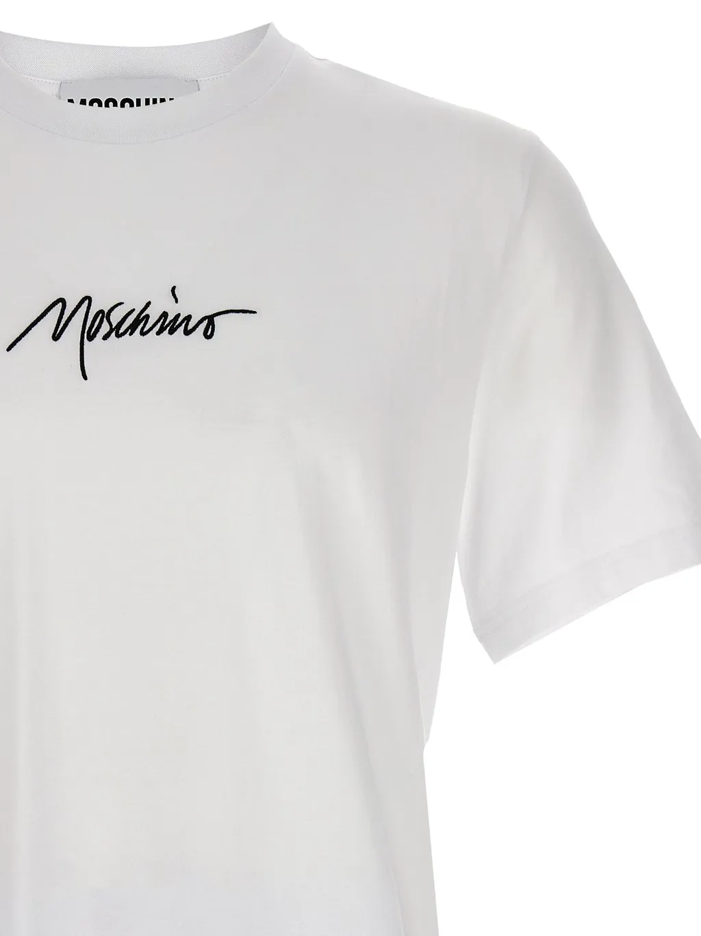 Moschino Logo Embroidered Crewneck T-Shirt