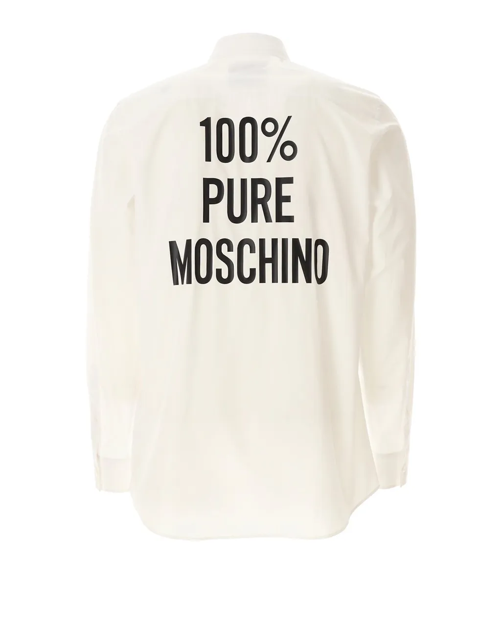 Moschino Slogan-Printed Long Sleeved Shirt