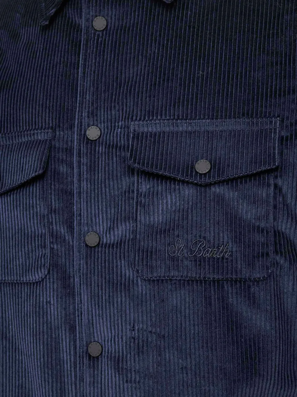 Mc2 Saint Barth Snap-Button Corduroy Coat