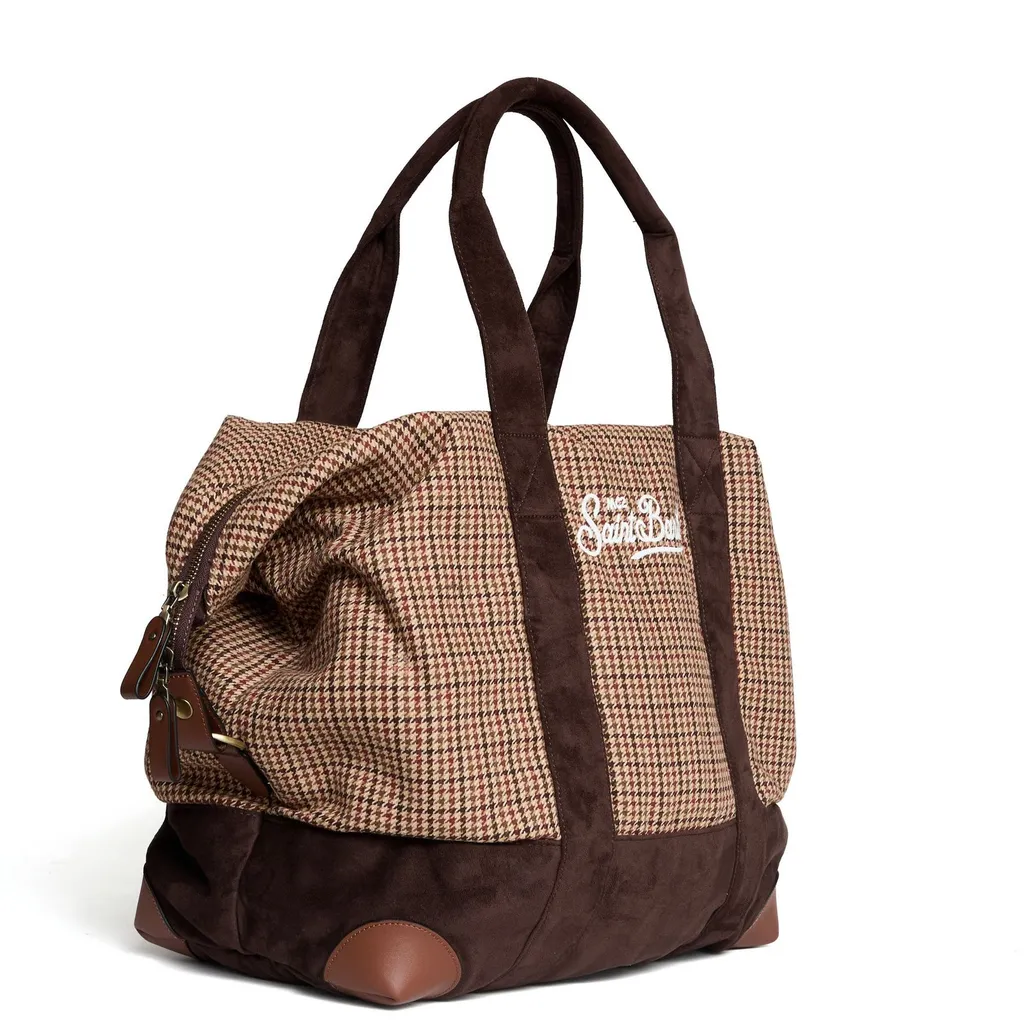 Mc2 Saint Barth Houndstooth Travel Bag