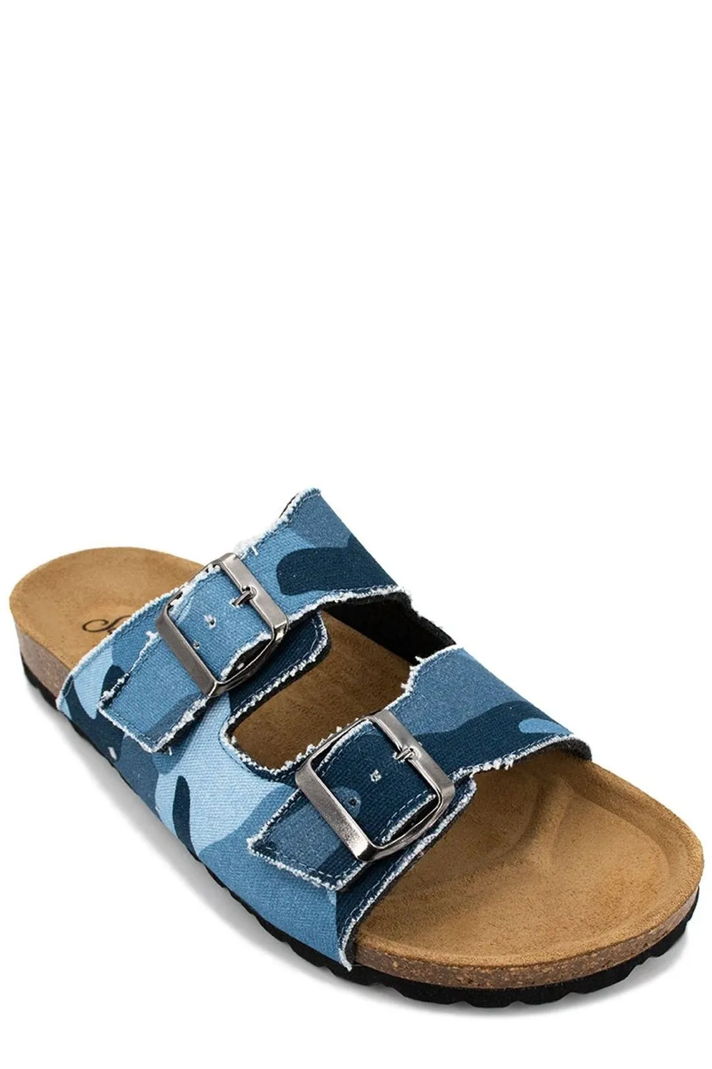 Mc2 Saint Barth Distressed Denim Sandals