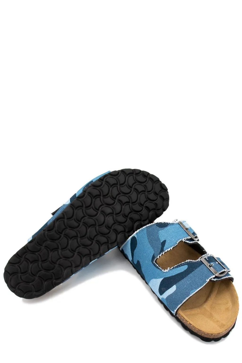 Mc2 Saint Barth Distressed Denim Sandals