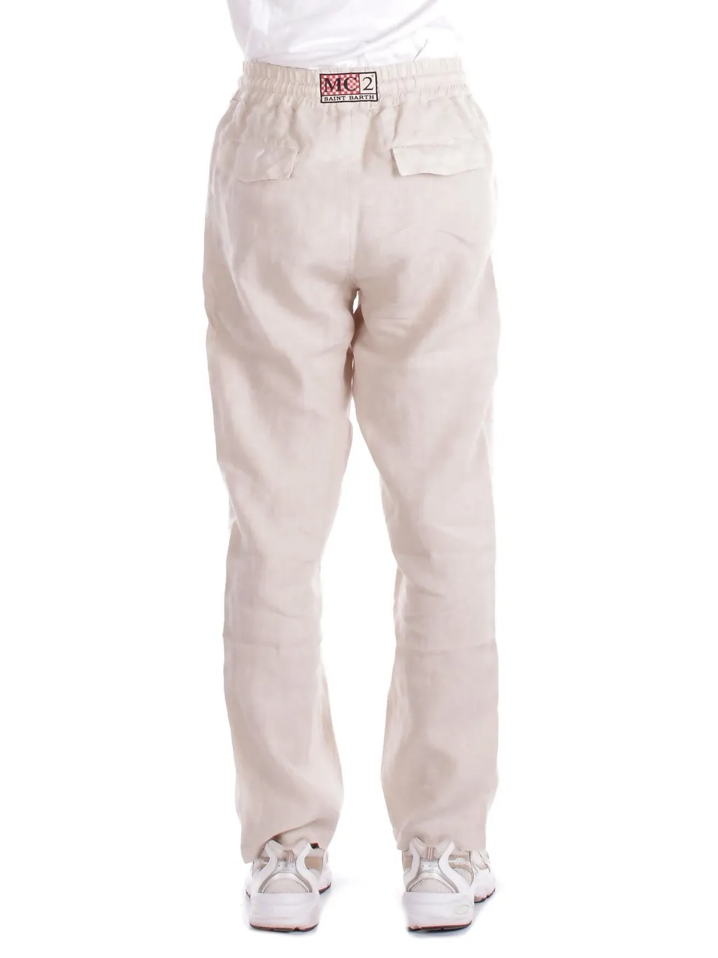 Mc2 Saint Barth Calais Logo Patch Drawstring Trousers