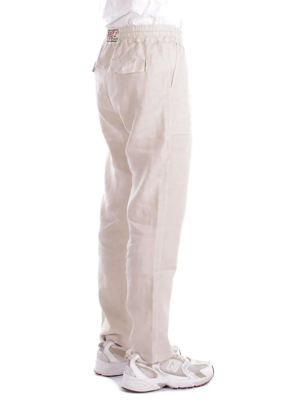 Mc2 Saint Barth Calais Logo Patch Drawstring Trousers