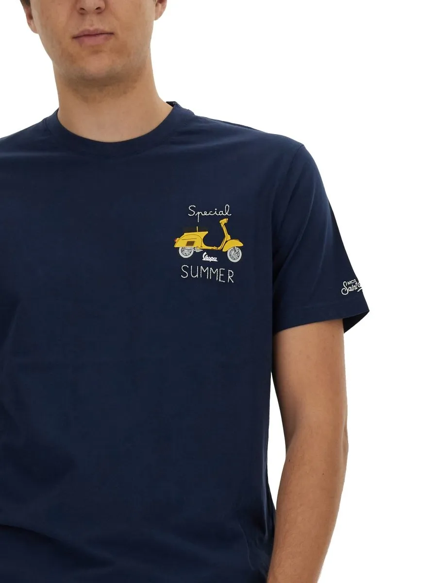 Mc2 Saint Barth Graphic Printed Crewneck T-Shirt