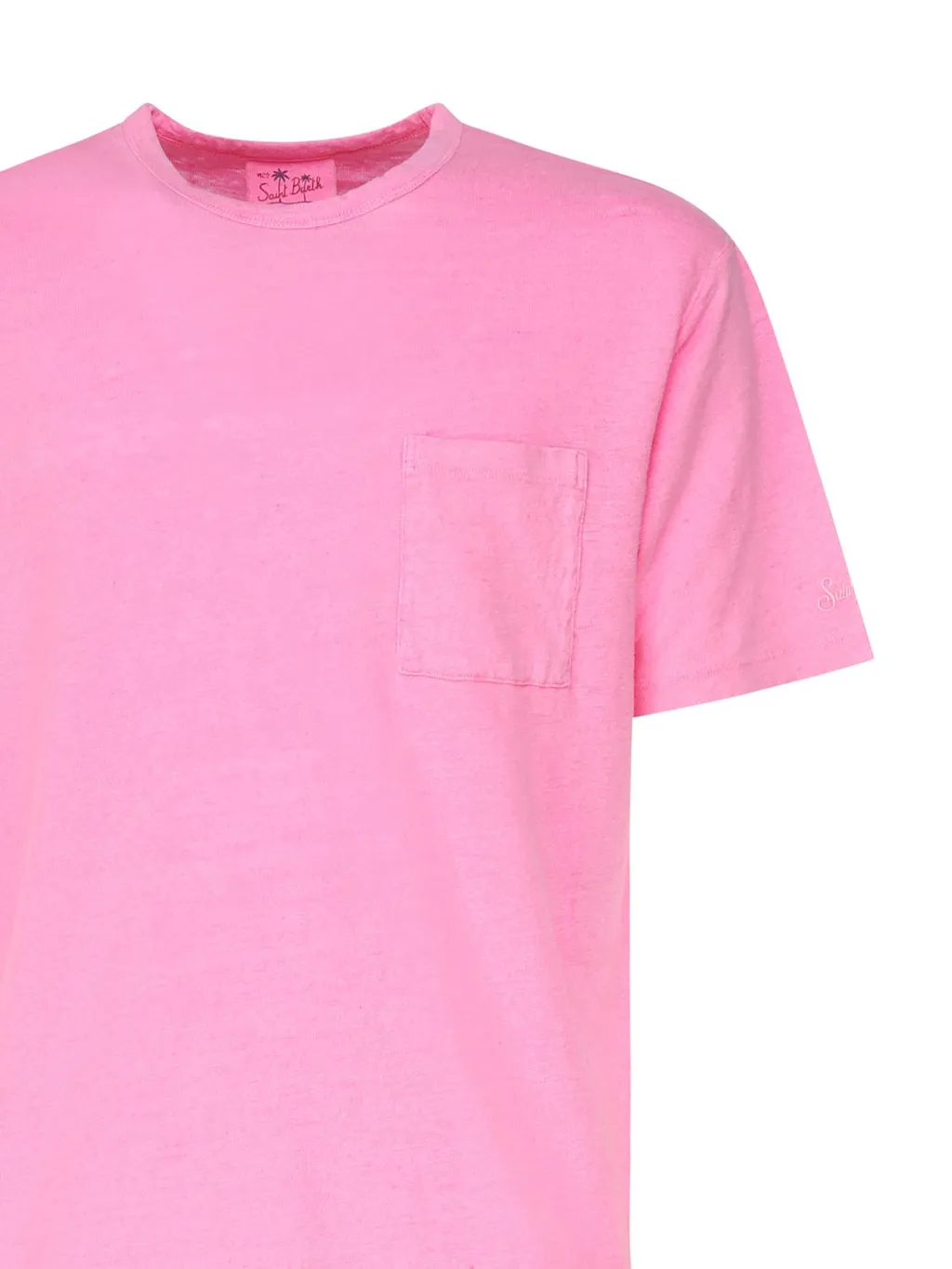 Mc2 Saint Barth Logo Embroidered Crewneck T-Shirt
