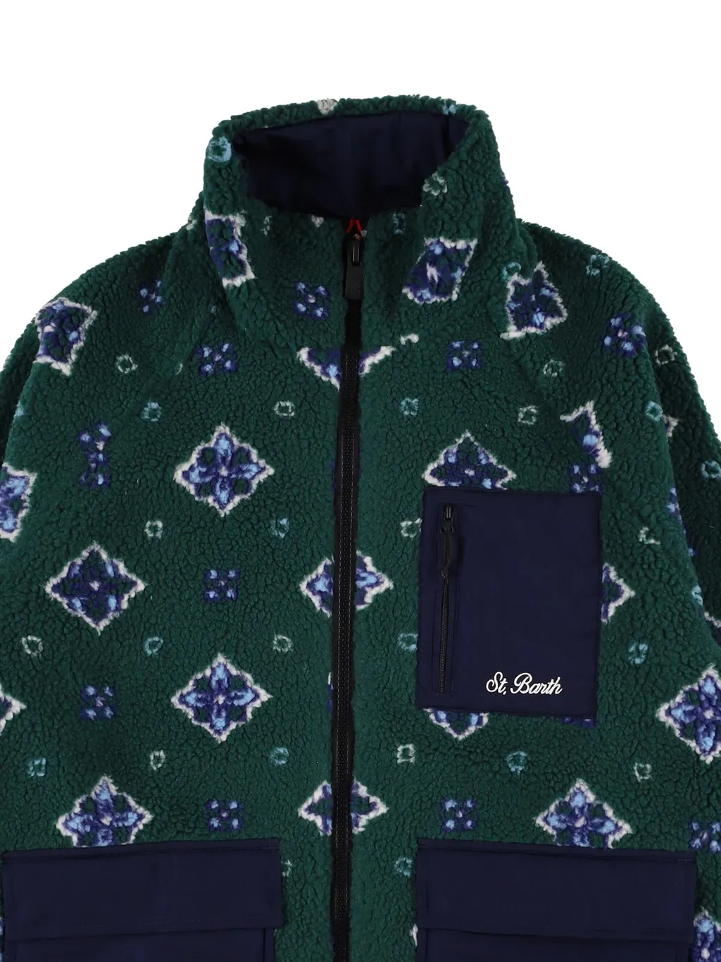 Mc2 Saint Barth Zip-Up High Neck Jacket