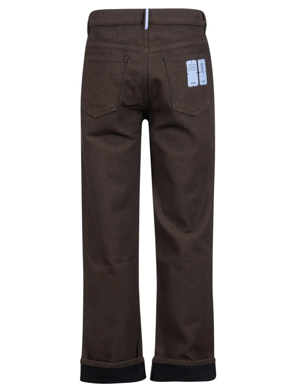 Mcq Alexander Mcqueen Back Logo Printed Straight Leg Jeans