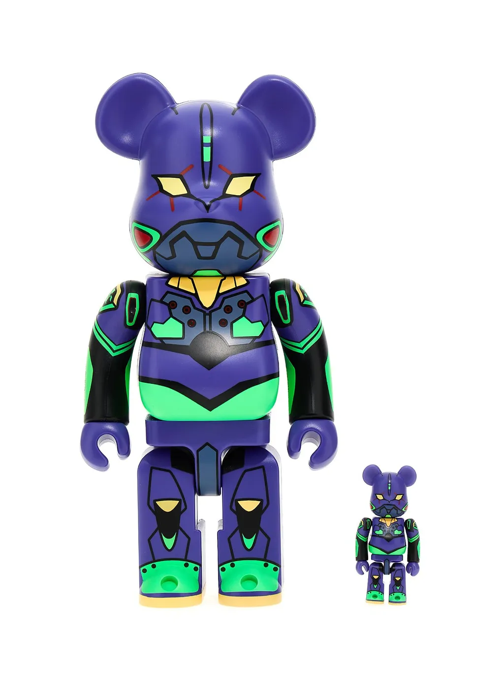 Medicom Toy X Evangelion Eva 01 100% + 400% Be@Rbrick Set
