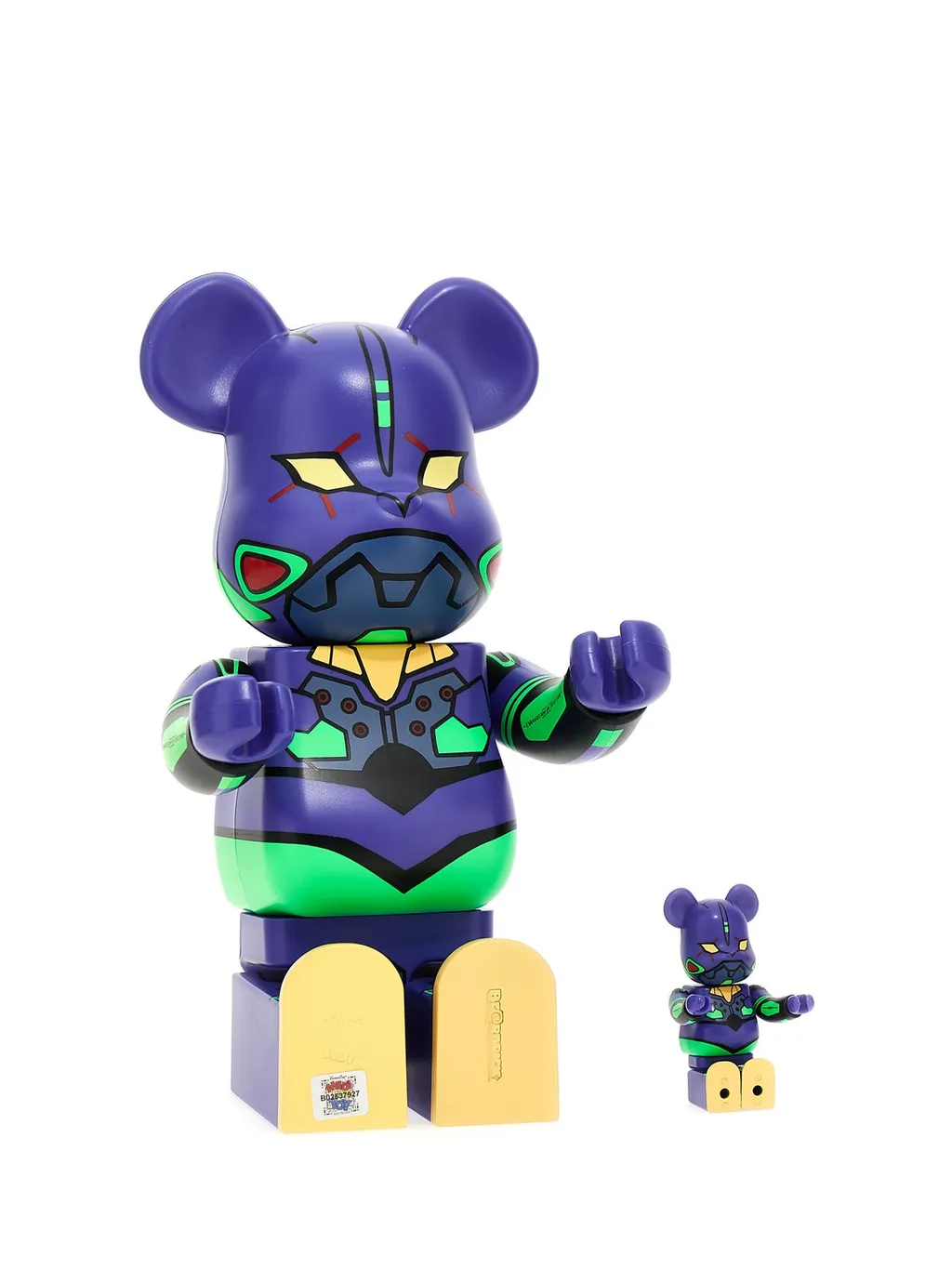 Medicom Toy X Evangelion Eva 01 100% + 400% Be@Rbrick Set