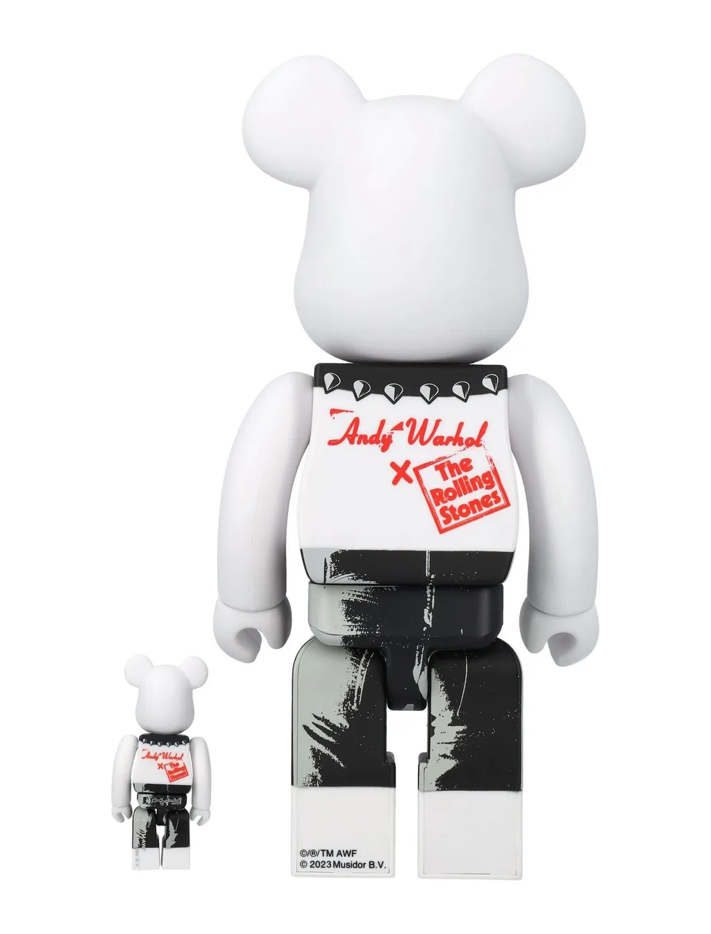 Medicom Toy The Rolling Stones Sticky Fingers 100% + 400% Be@Rbrick Figure Set