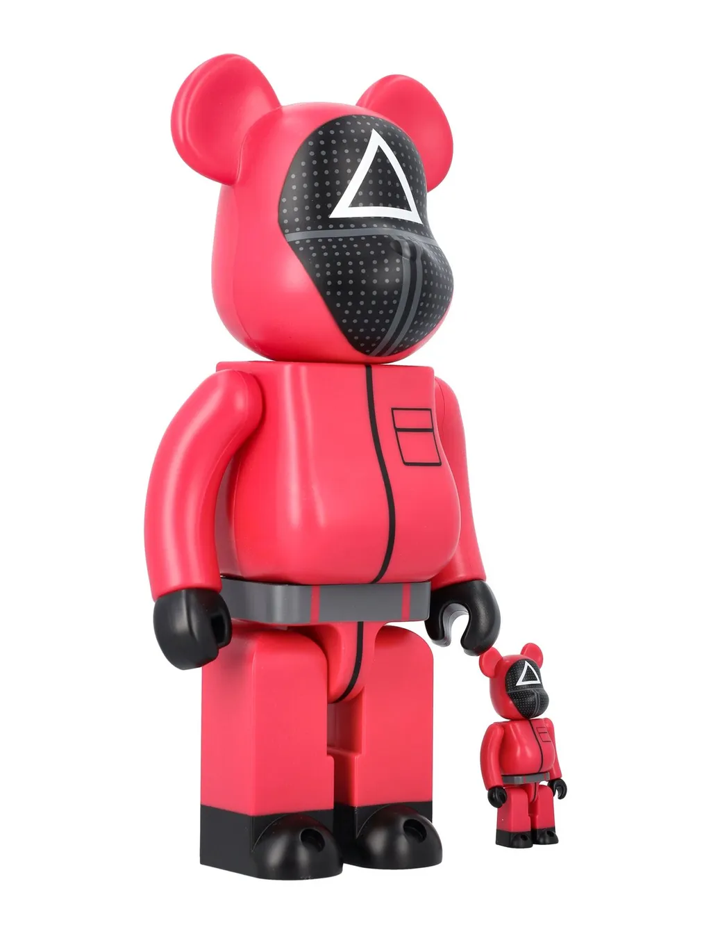 Medicom Toy X Squid Game Guard Triangle 100% + 400% Be@Rbrick Set