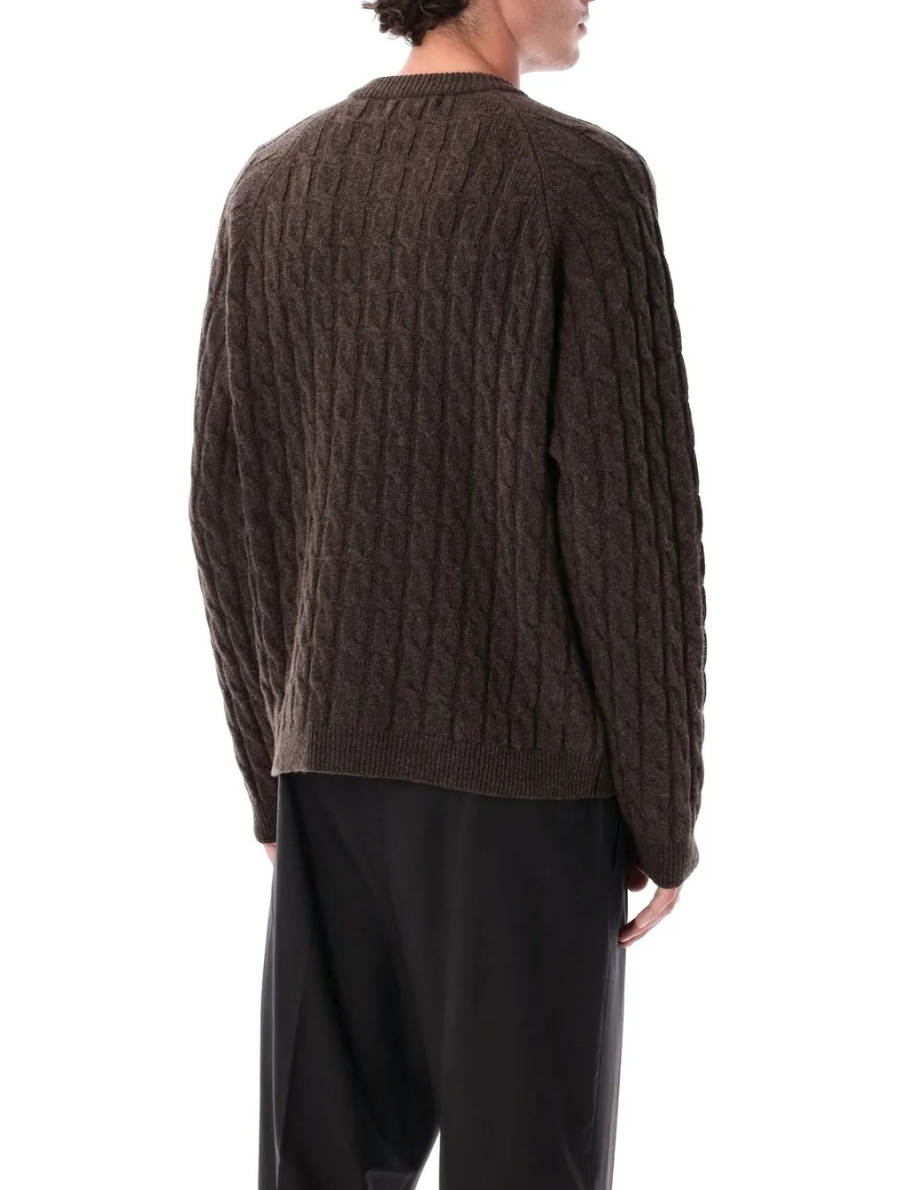 Mfpen Editor Cable Knit Zip Sweater