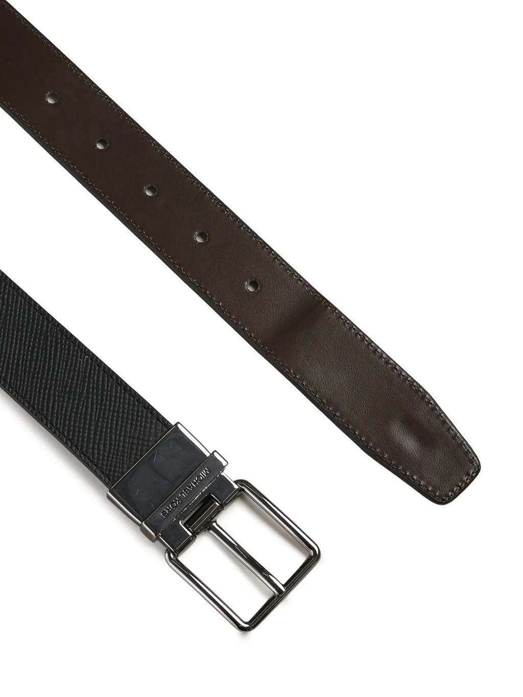 Michael Kors Logo Engraved Belt
