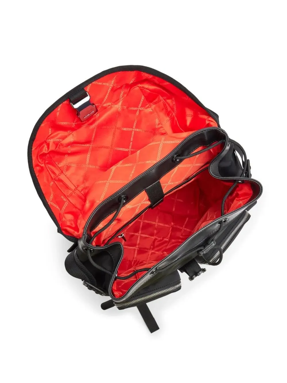 Michael Kors Brooklyn Logo Plaque Buckled Backpack