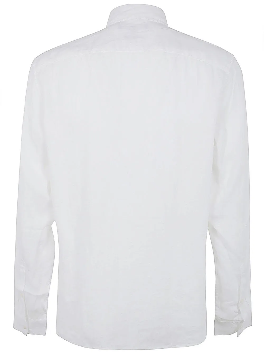Michael Kors Slub-Texture Curved Hem Shirt