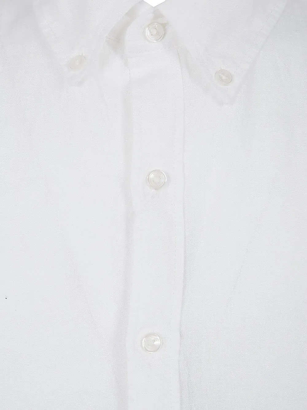 Michael Kors Slub-Texture Curved Hem Shirt
