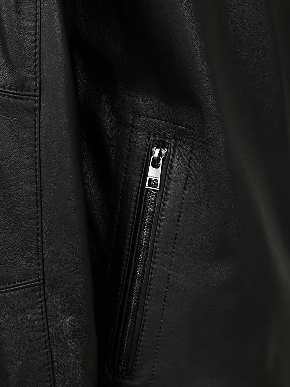 Michael Kors Zip-Up Racer Jacket