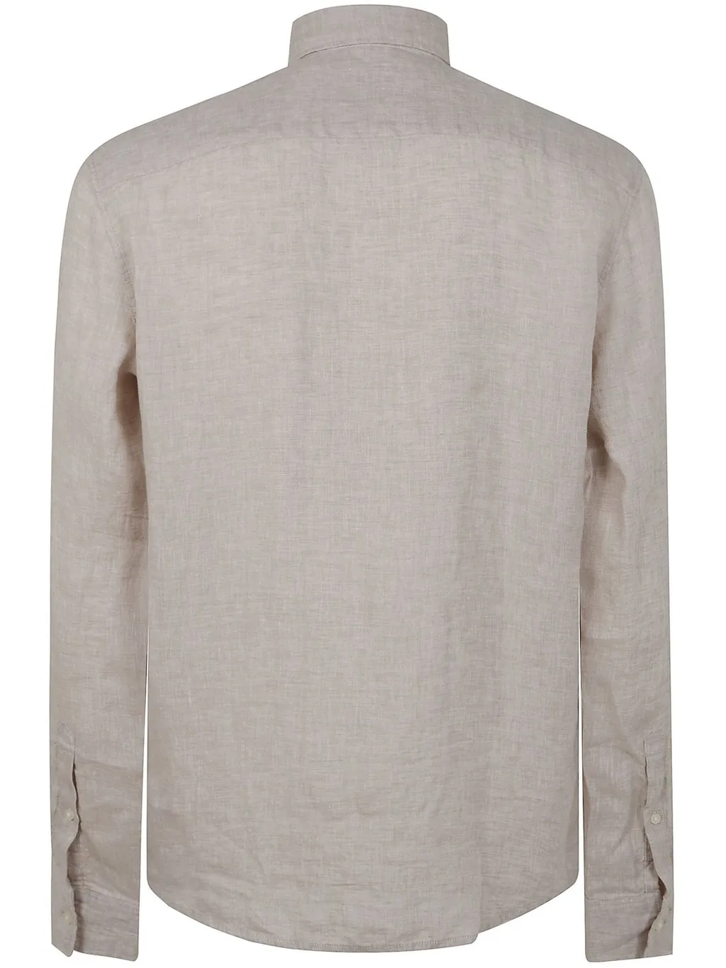 Michael Kors Slub-Texture Curved Hem Shirt