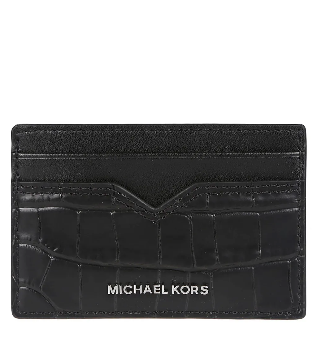 Michael Kors Logo-Lettering Embossed Cardholder