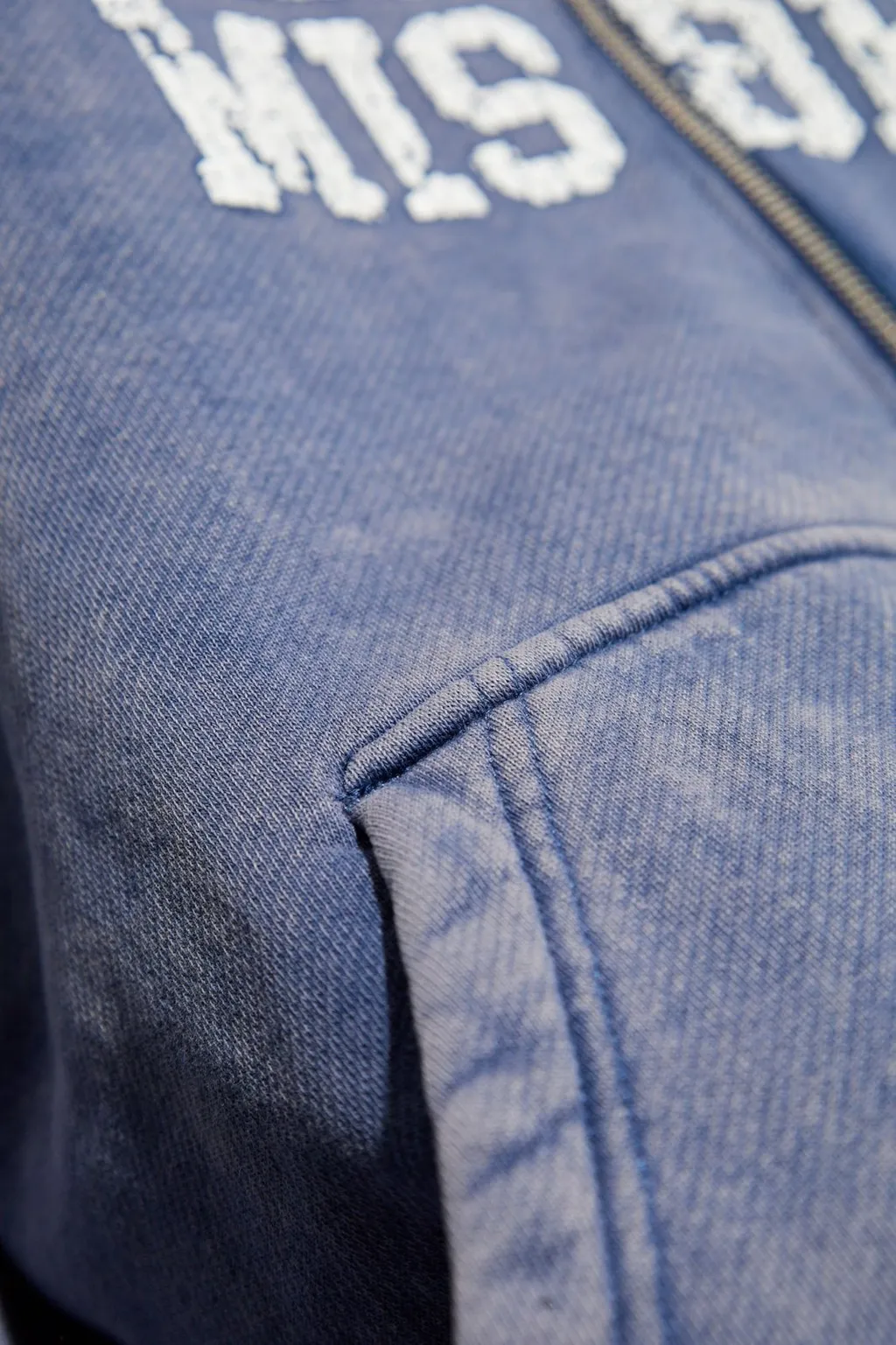 Misbhv Logo Printed Zipped Hoodie