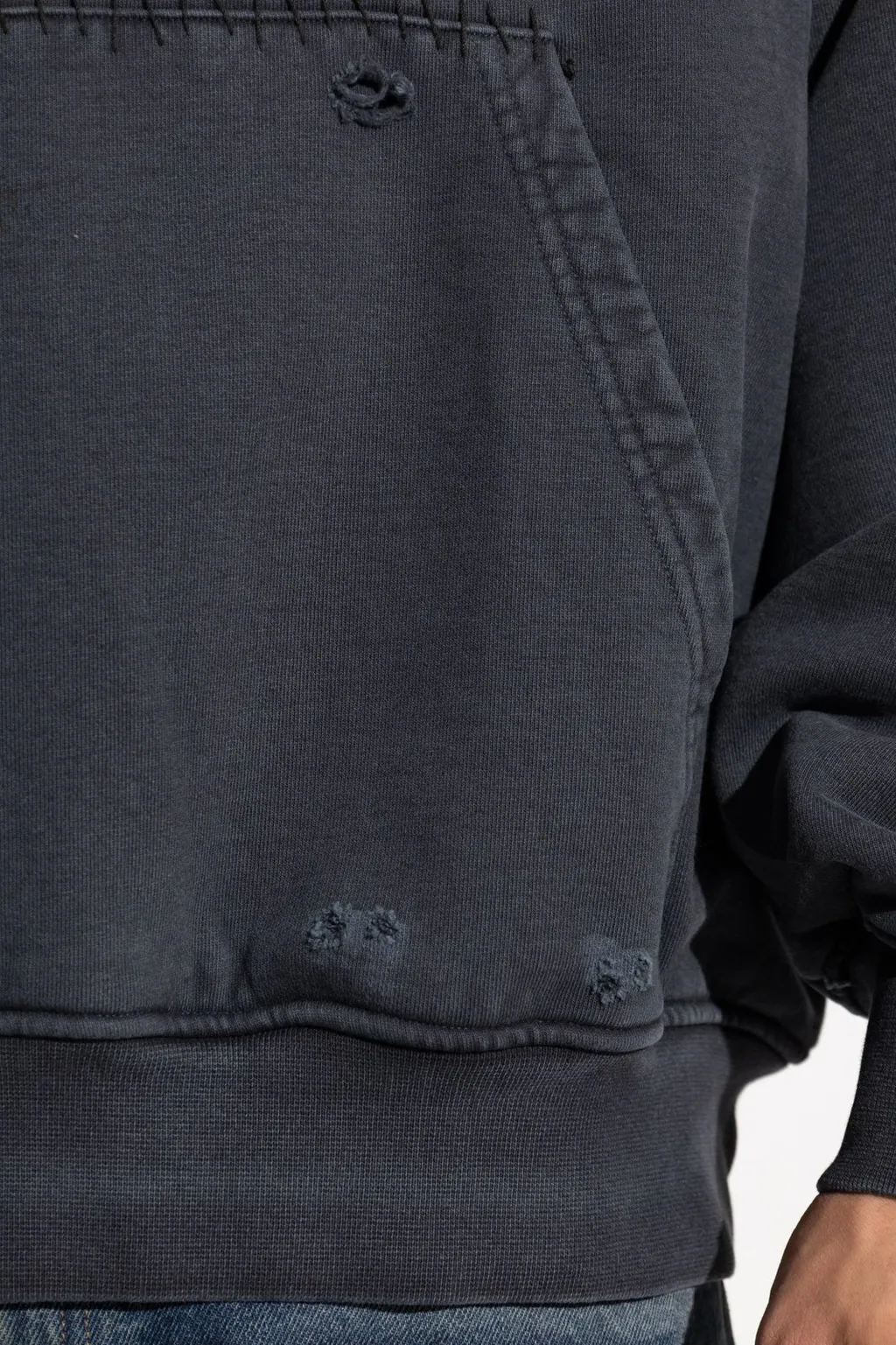 Misbhv Logo Printed Long-Sleeved Hoodie