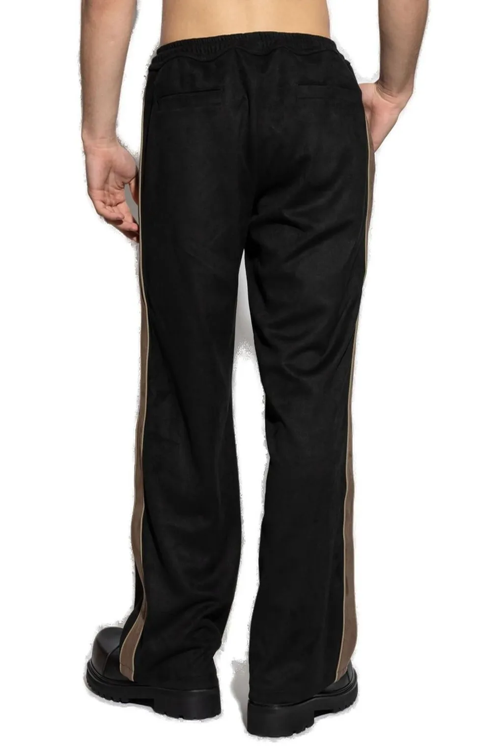 Misbhv Logo Plaque Drawstring Velvet Trousers
