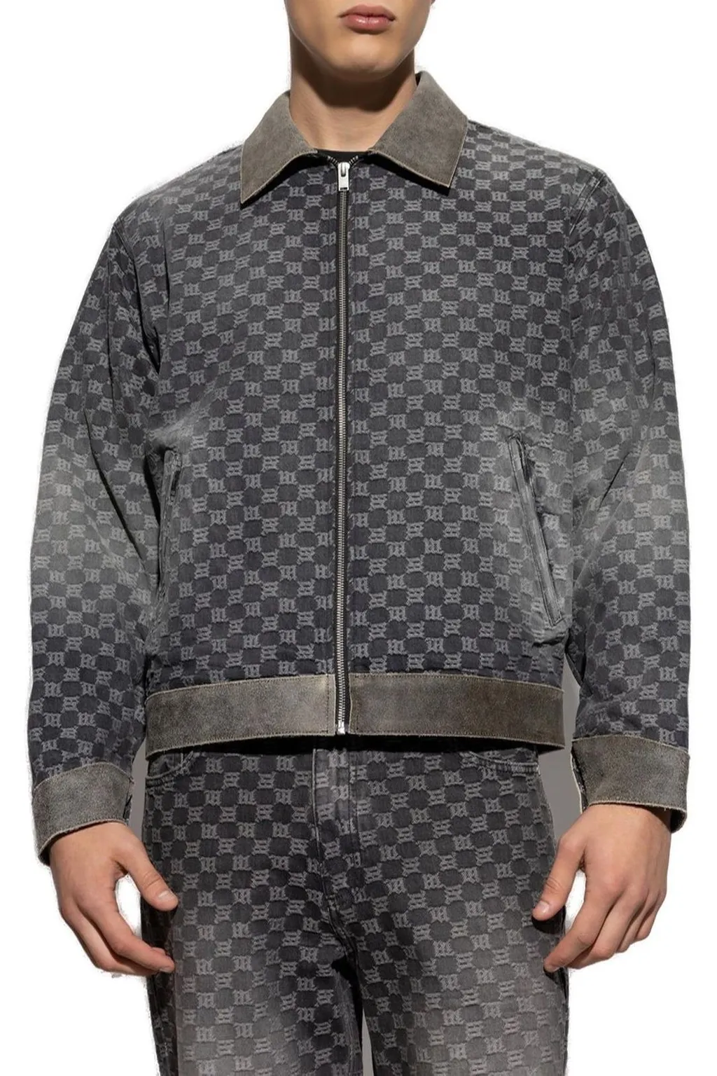Misbhv Denim Monogram Work Jacket