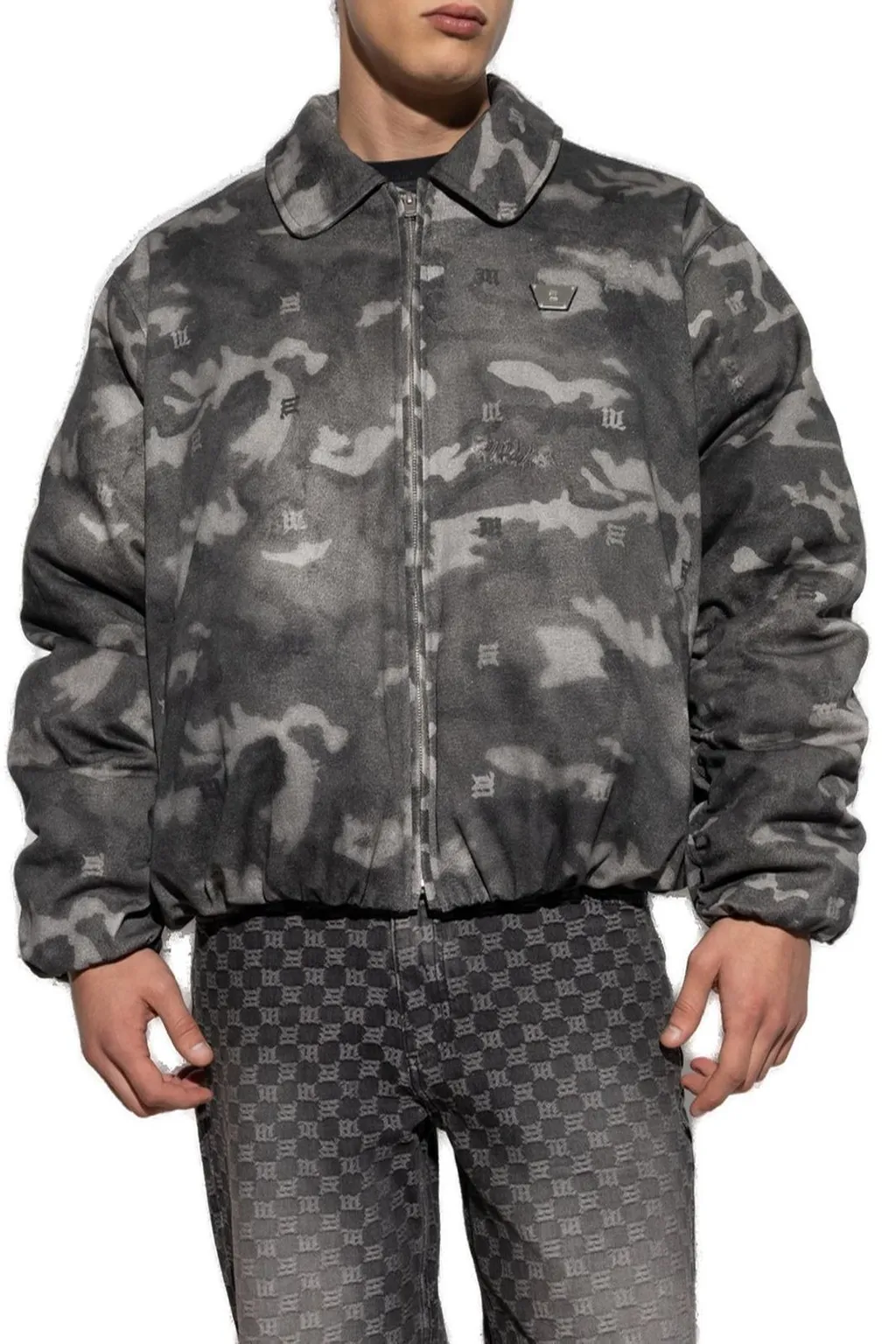 Misbhv Camo Puffer Bomber Jacket