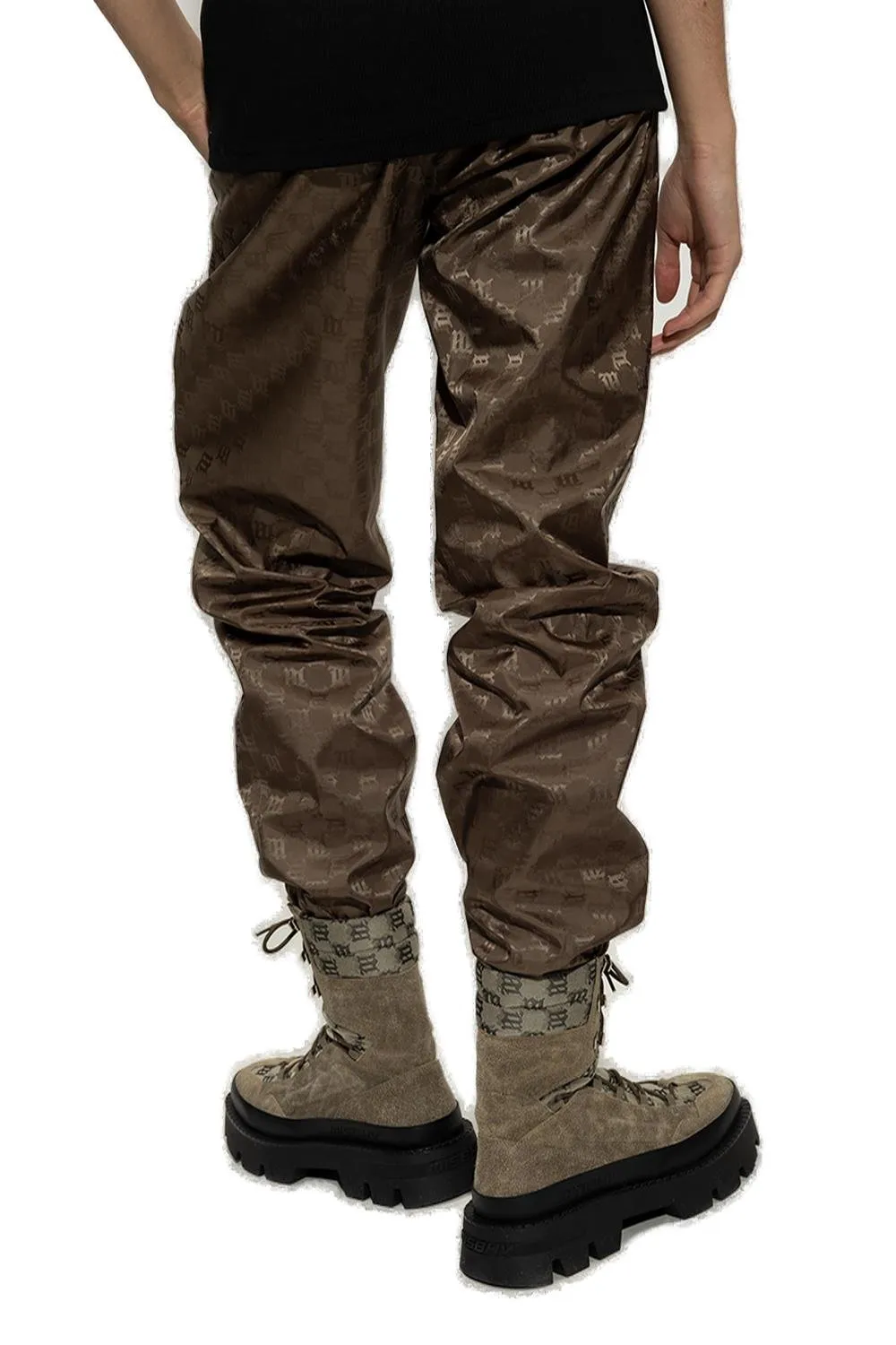 Misbhv Monogram Printed Tapered-Leg Trackpants