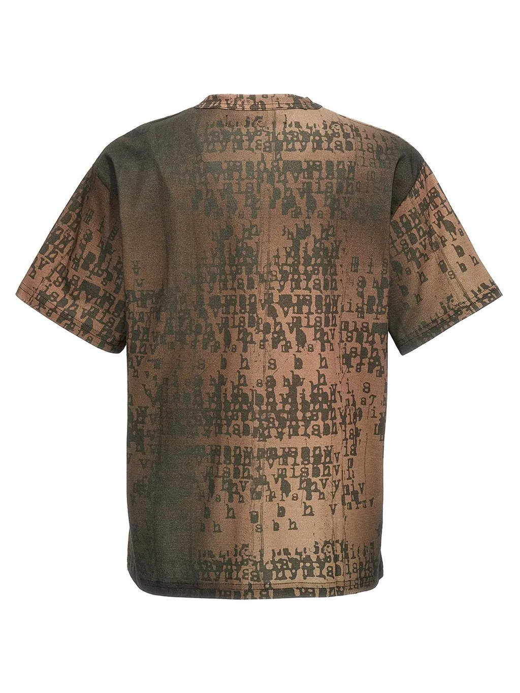Misbhv Logo Printed Bleached Crewneck T-Shirt