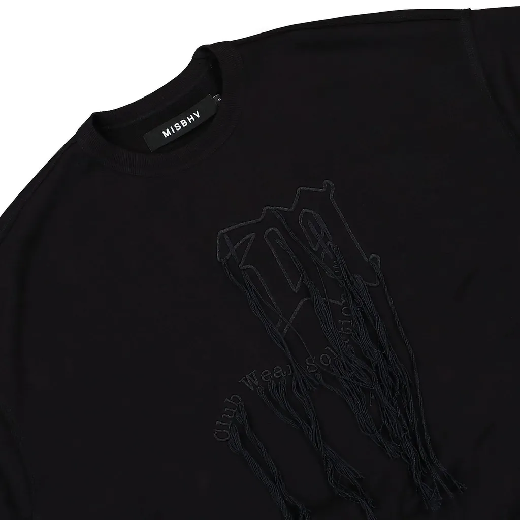 Misbhv Cws2 Fringed Detail Crewneck Sweatshirt