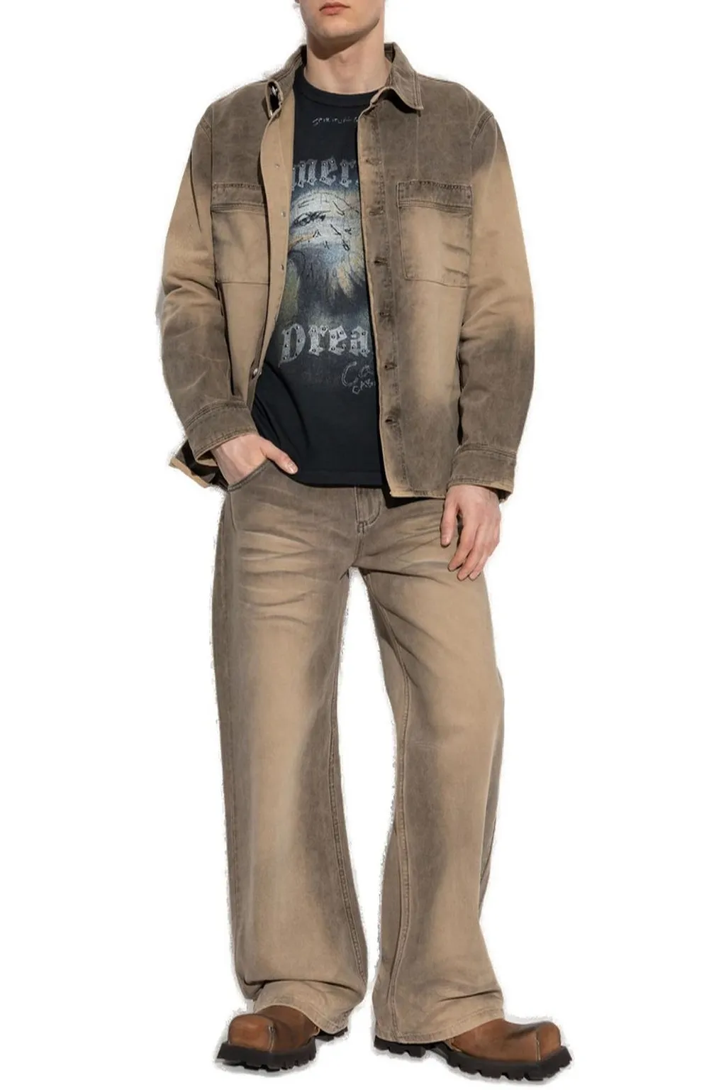 Misbhv Buttoned Denim Jacket