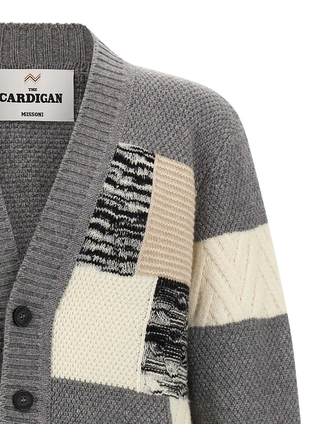 Missoni The Flame And Zigzag Inserts Cardigan