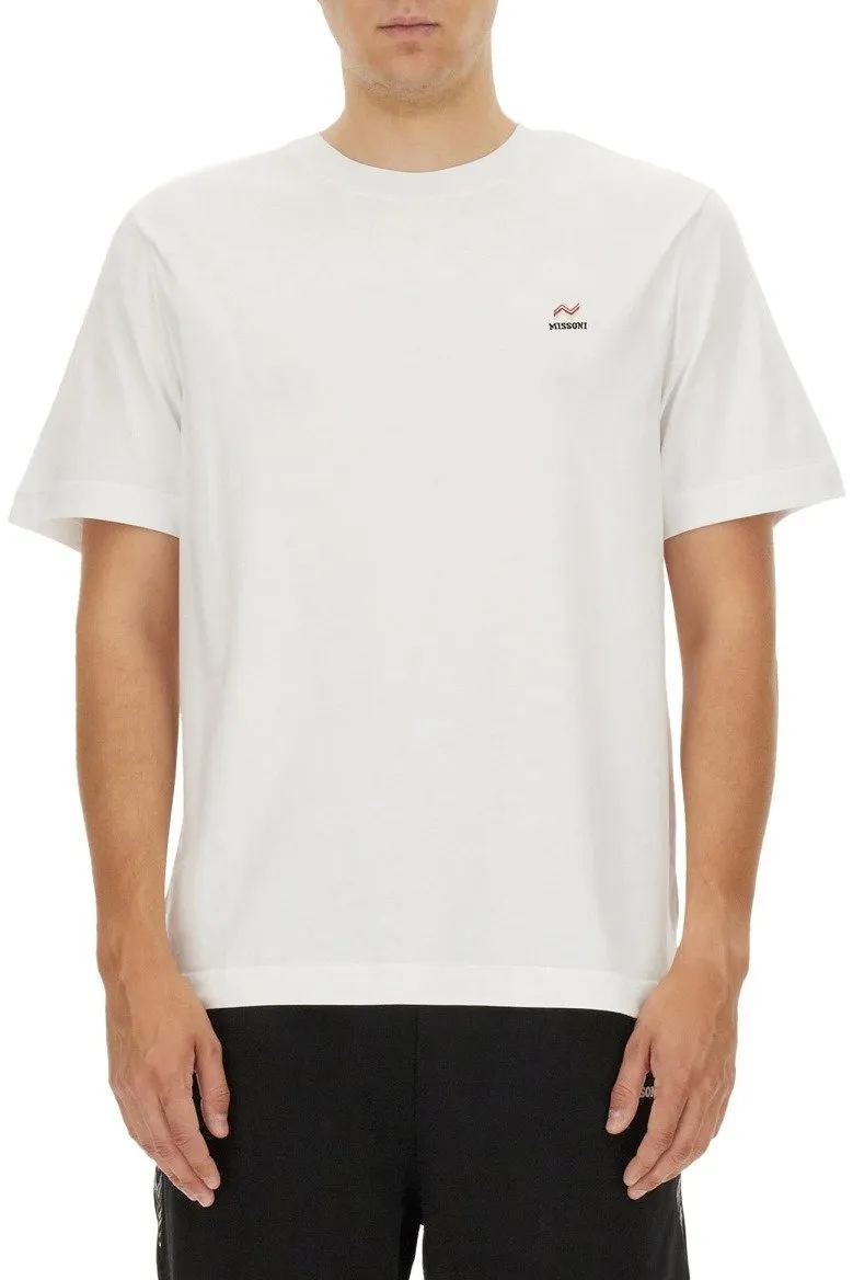 Missoni Logo Embroidered Crewneck T-Shirt