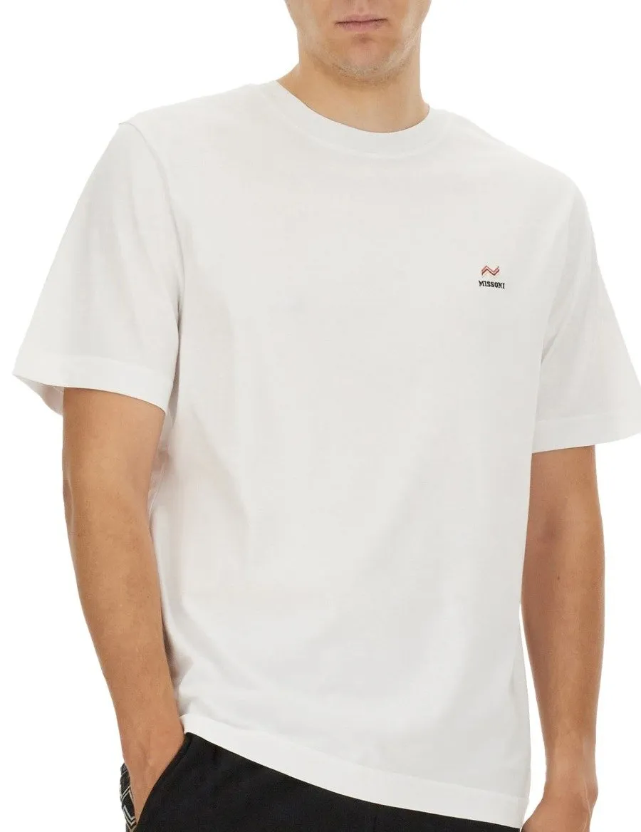 Missoni Logo Embroidered Crewneck T-Shirt