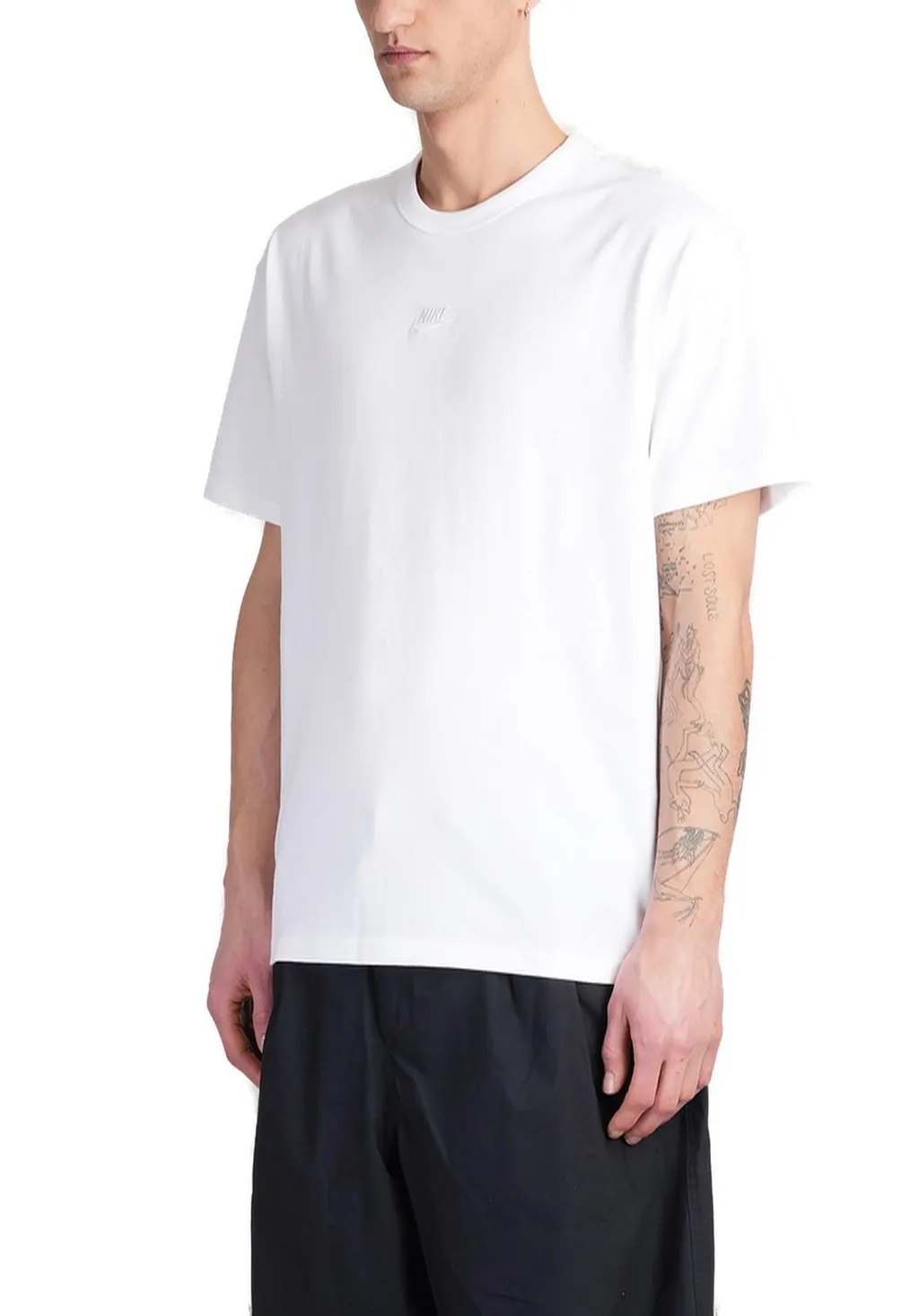 Nike Logo Embroidered Crewneck T-Shirt