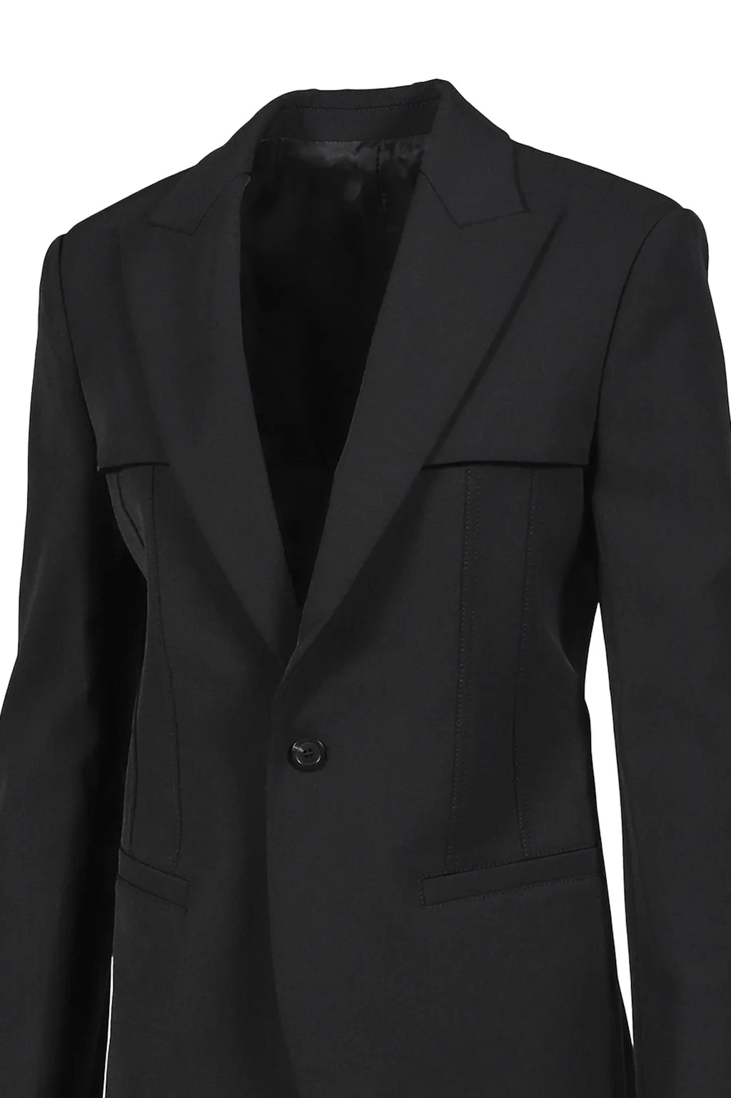 Panels Tailoring Jacket / Black