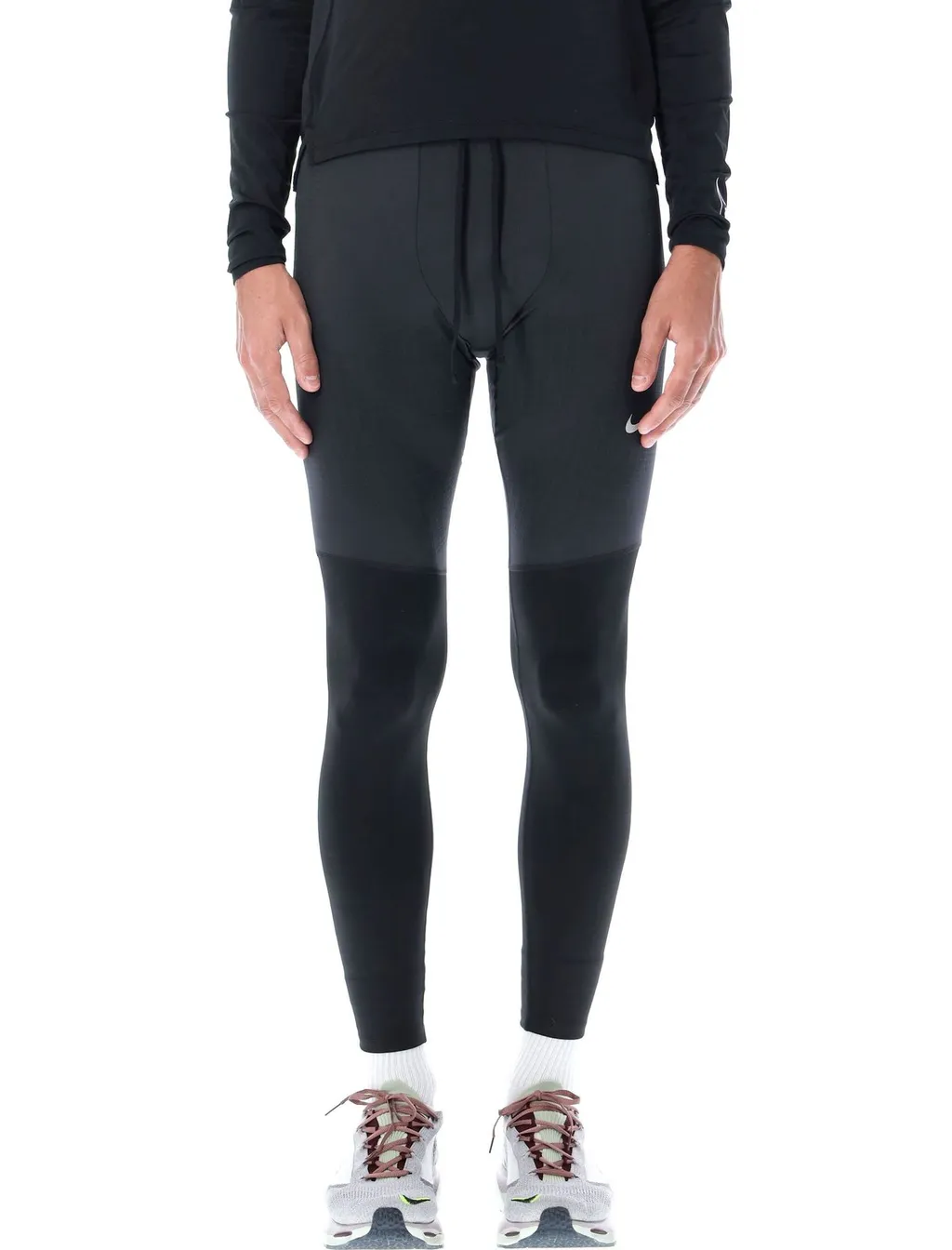 Nike Swoosh Detail Stretch Slim-Cut Leggings
