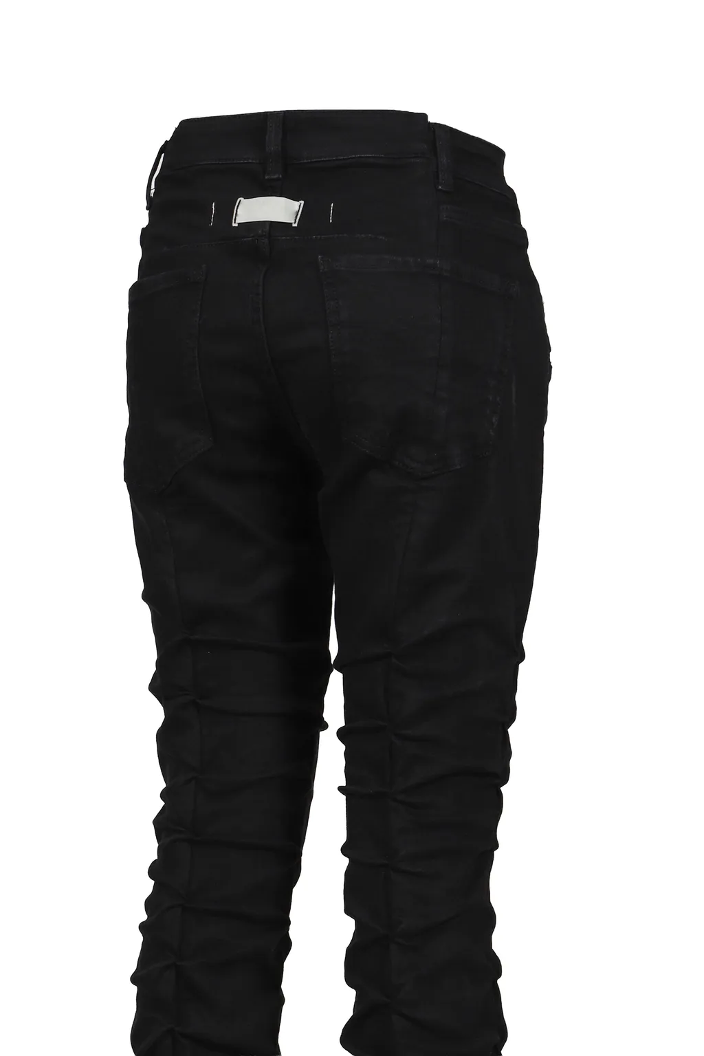High Waist Lace Up Flare / Blk