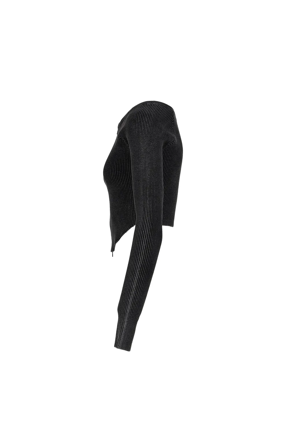 Bitier Rib Cardigan / Black