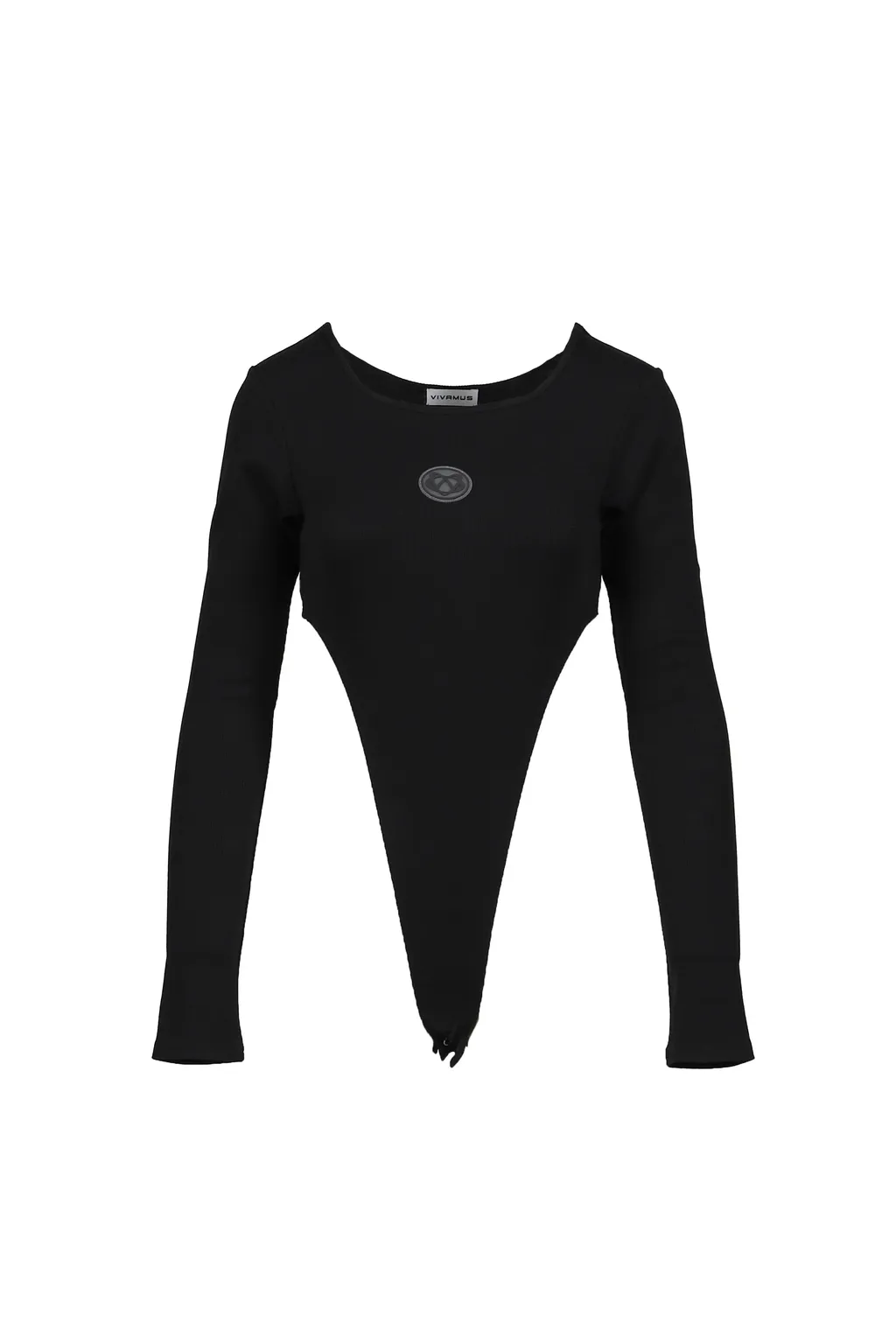 Rib Cut Bodysuits / Black