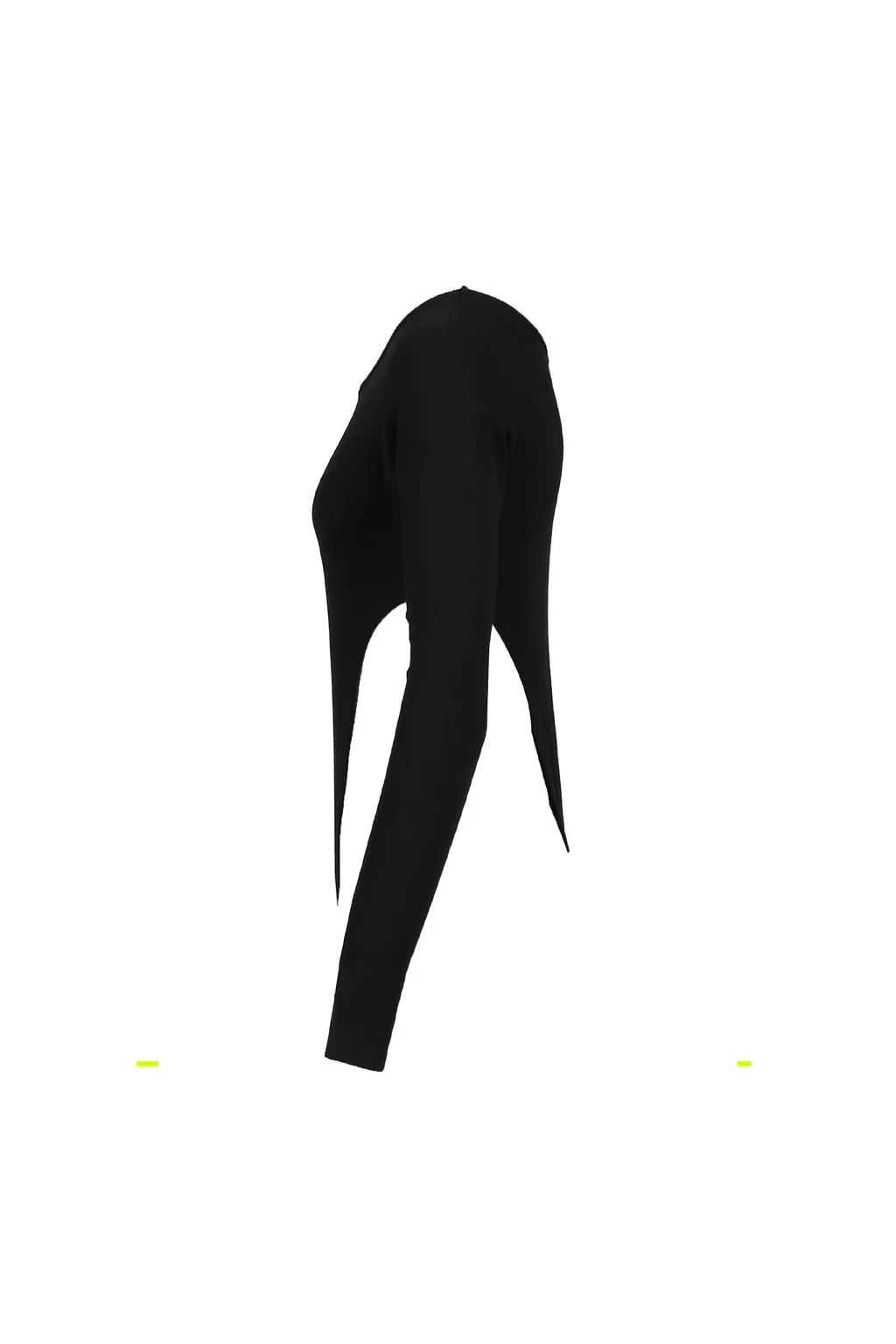 Rib Cut Bodysuits / Black