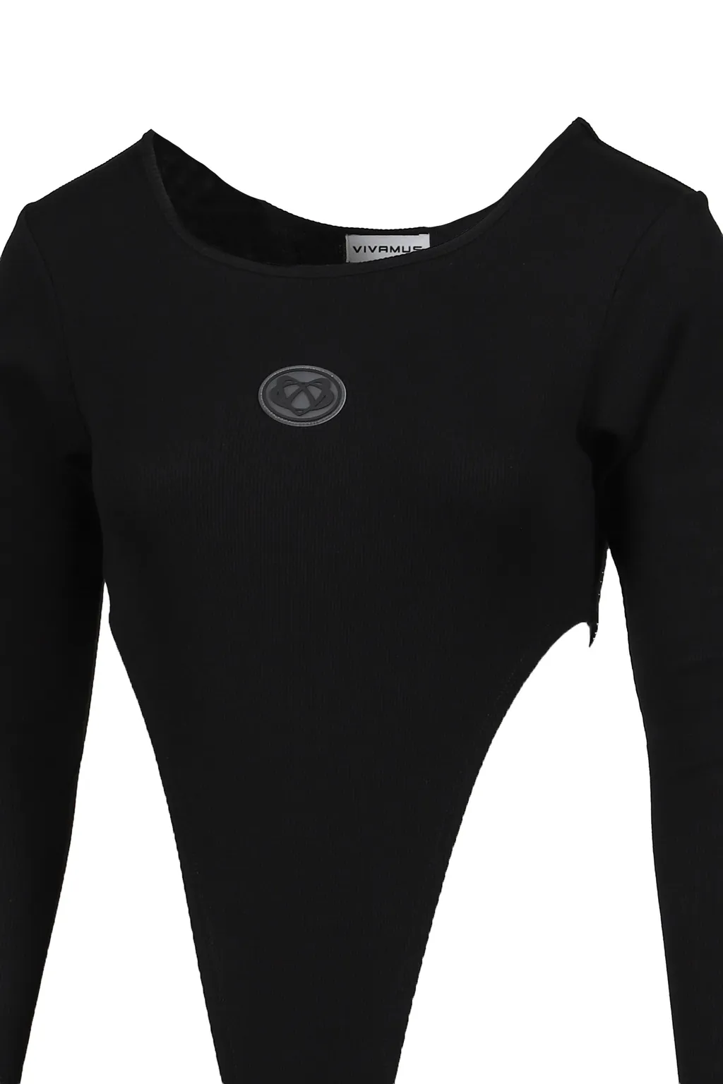 Rib Cut Bodysuits / Black