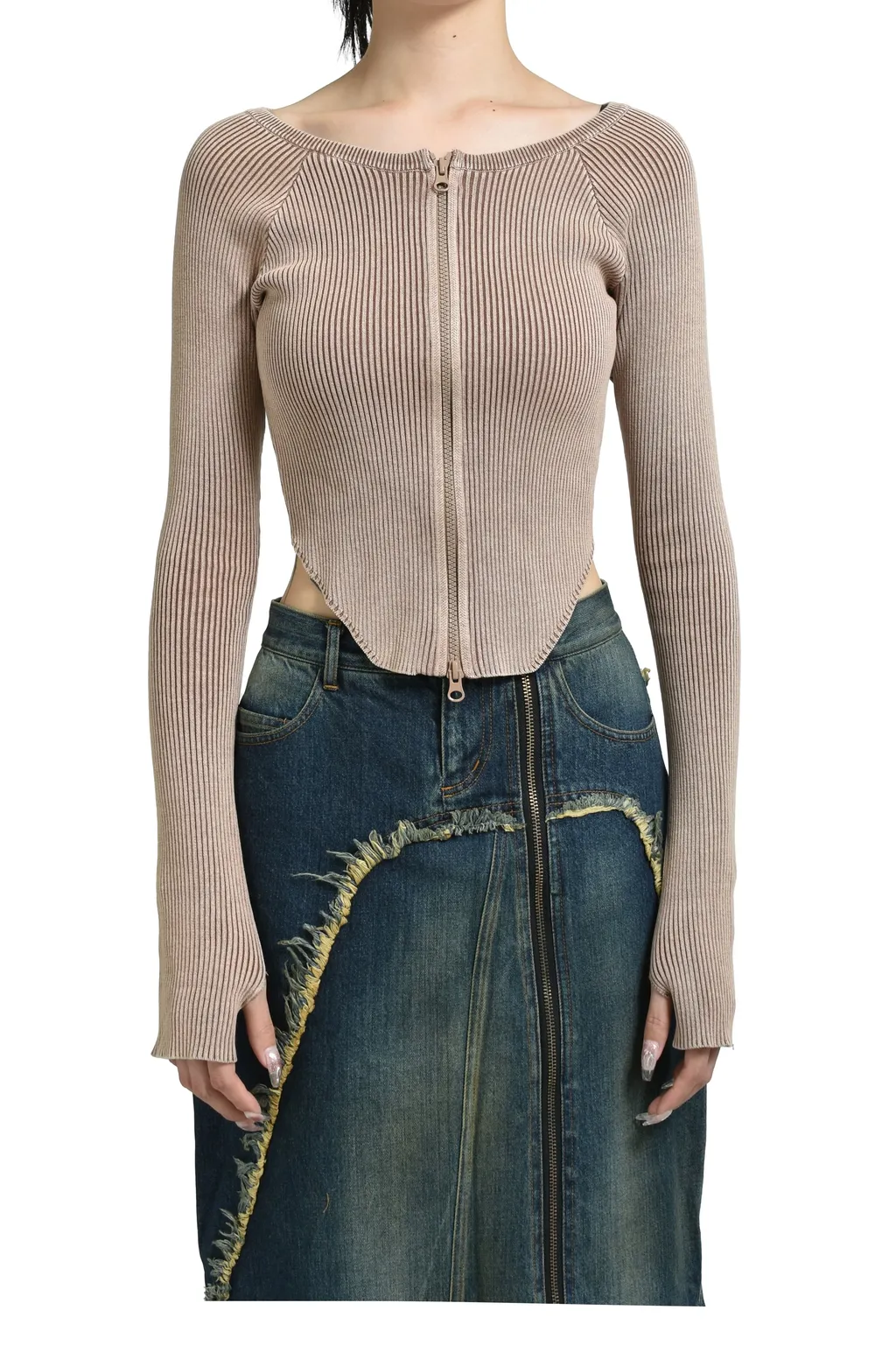 Bitier Rib Cardigan / Brw