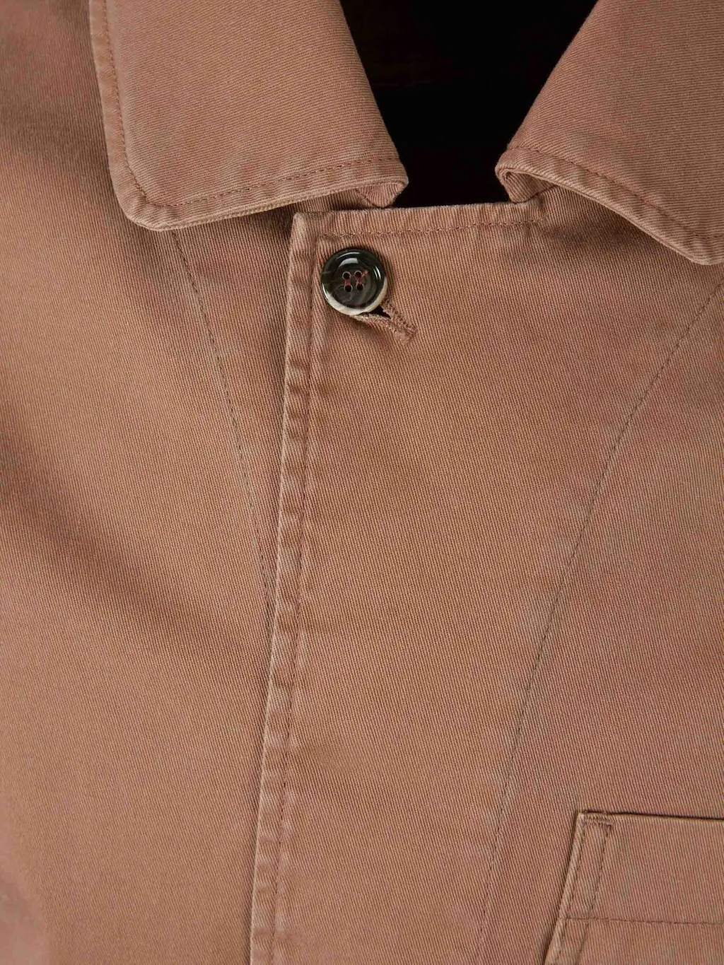 Nine In The Morning Snap-Button Twill Jacket