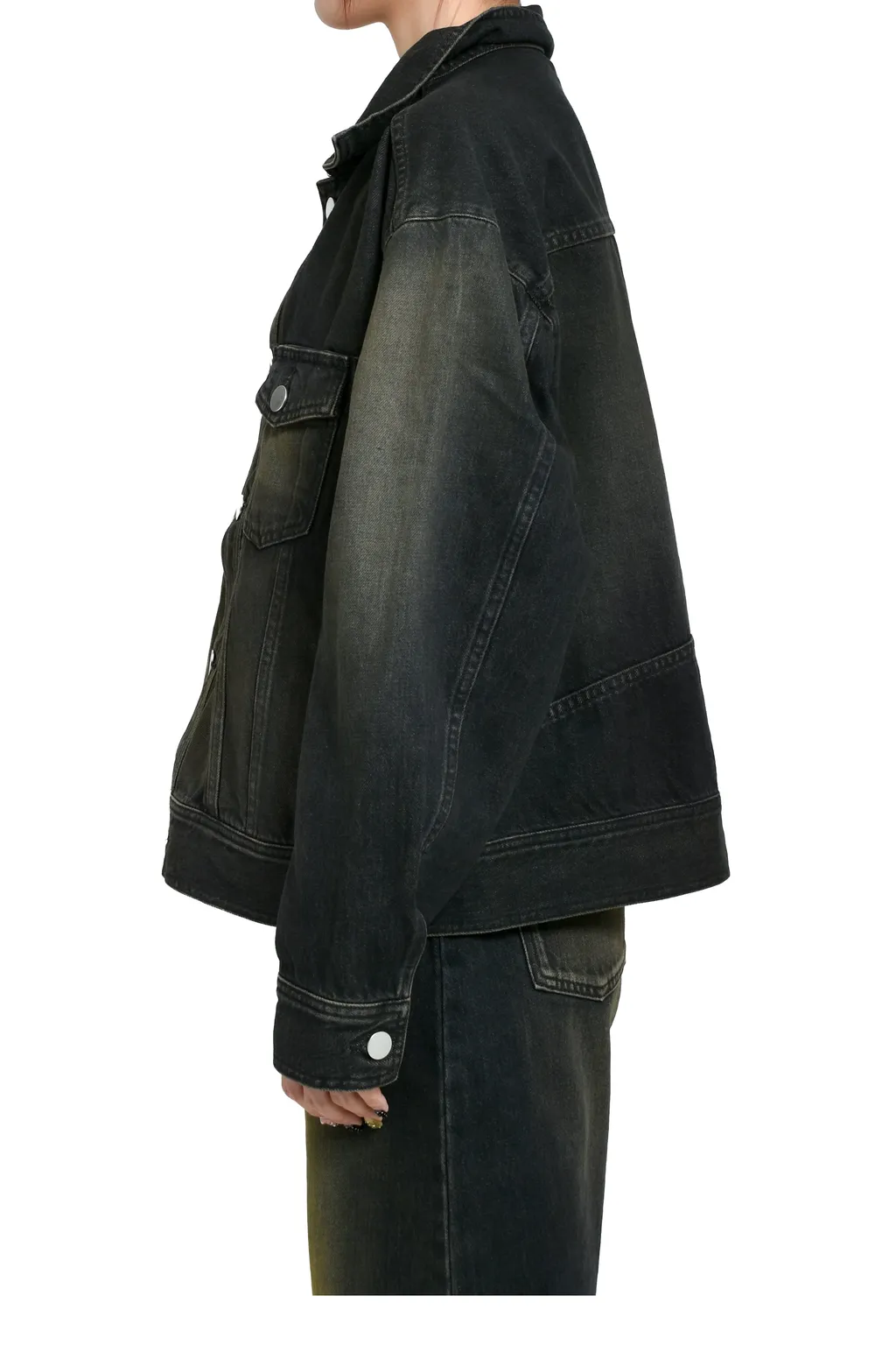 Denim Blouse / Black