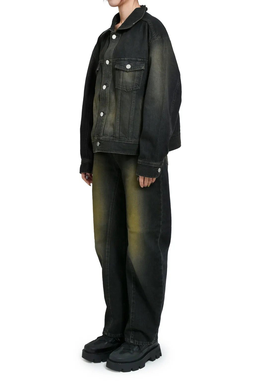 Denim Blouse / Black
